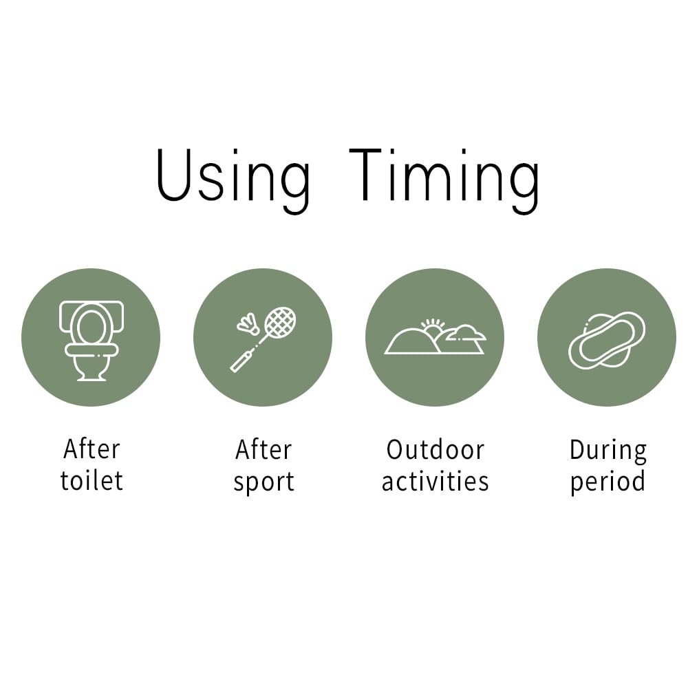 HH Feminine Wipes, Removes Odor, pH Balanced, Flushable Cleansing Wipes, Alcohol-Free - Unscented (10 Count, Pack of 5)