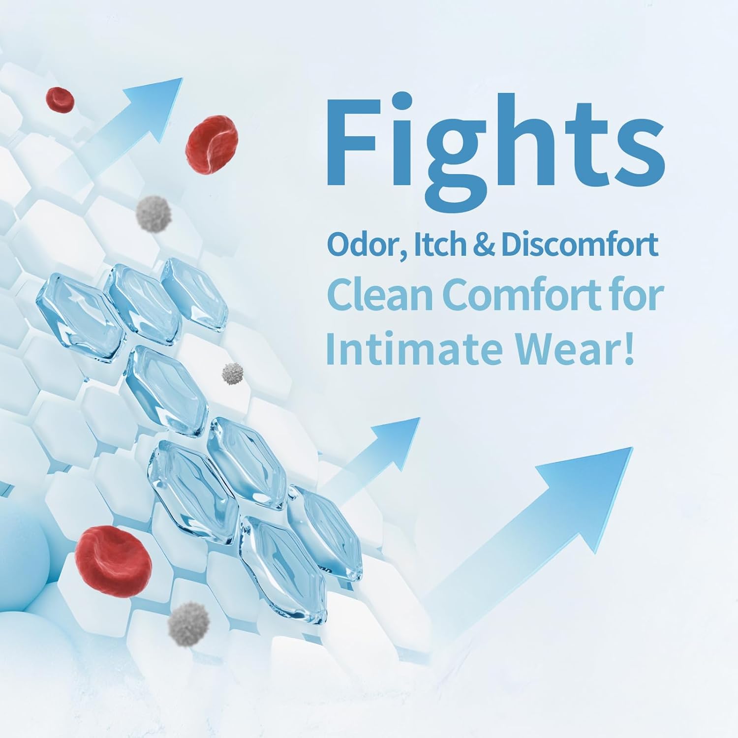 HH Herb & Health Underwear Wash, Enzyme Stain Remover for Panties Period Blood Discharge Sweat, Gentle pH7 Hand Wash Detergent for Sensitive Skin, No Bleach, Garden Scent