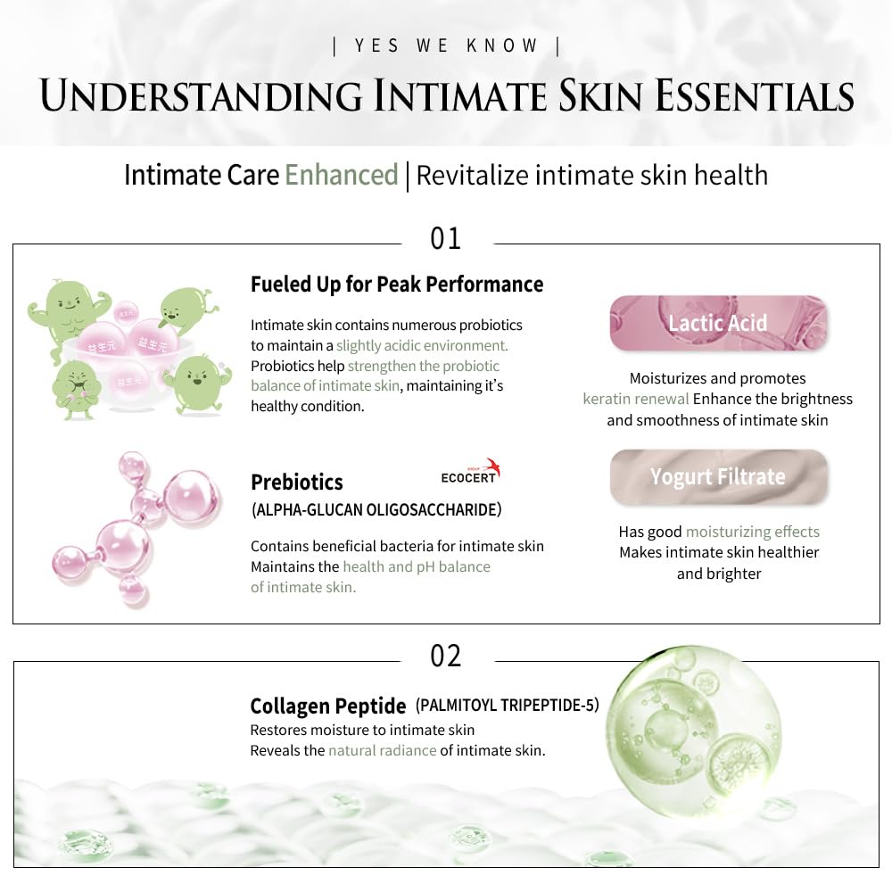 HH Moisture Boost Prebiotic Feminine Intimate Wash, 6.76 fl oz, Centella Soothing Hair Removal Cream, 1.7 fl oz