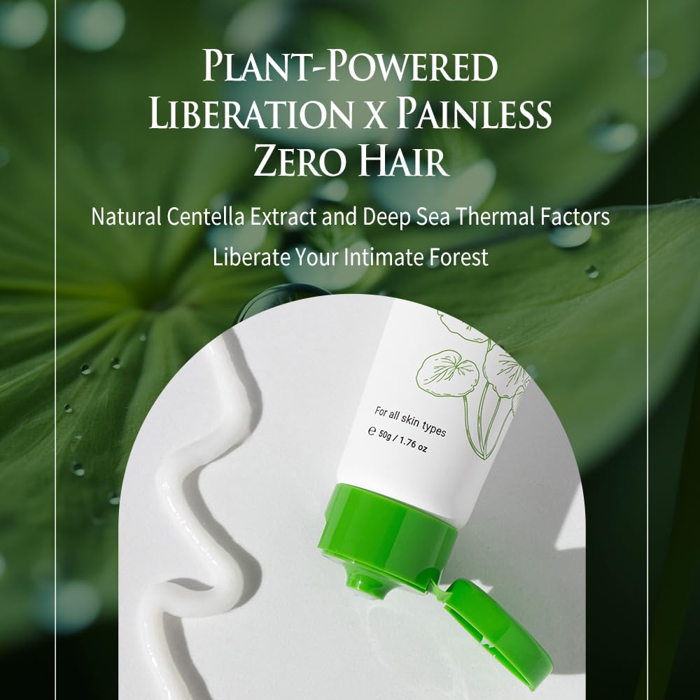 HH Moisture Boost Prebiotic Feminine Intimate Wash, 6.76 fl oz, Centella Soothing Hair Removal Cream, 1.7 fl oz