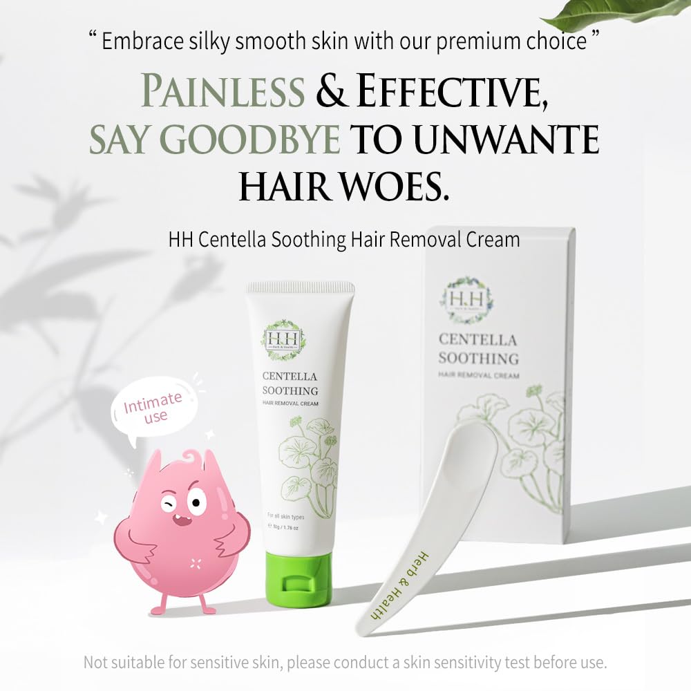 HH Moisture Boost Prebiotic Feminine Intimate Wash, 6.76 fl oz, Centella Soothing Hair Removal Cream, 1.7 fl oz