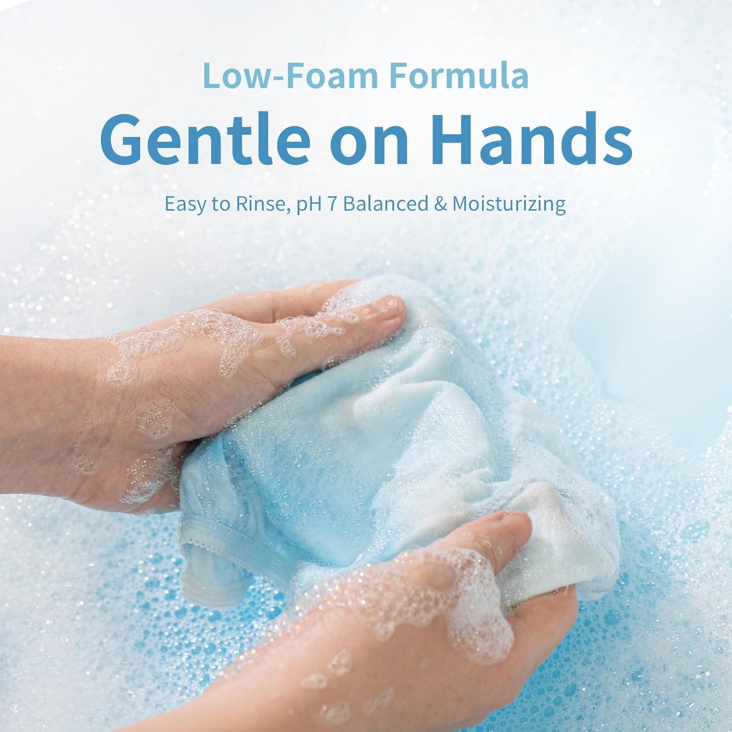 HH Herb & Health Underwear Wash, Enzyme Stain Remover for Panties Period Blood Discharge Sweat, Gentle pH7 Hand Wash Detergent for Sensitive Skin, No Bleach, Garden Scent