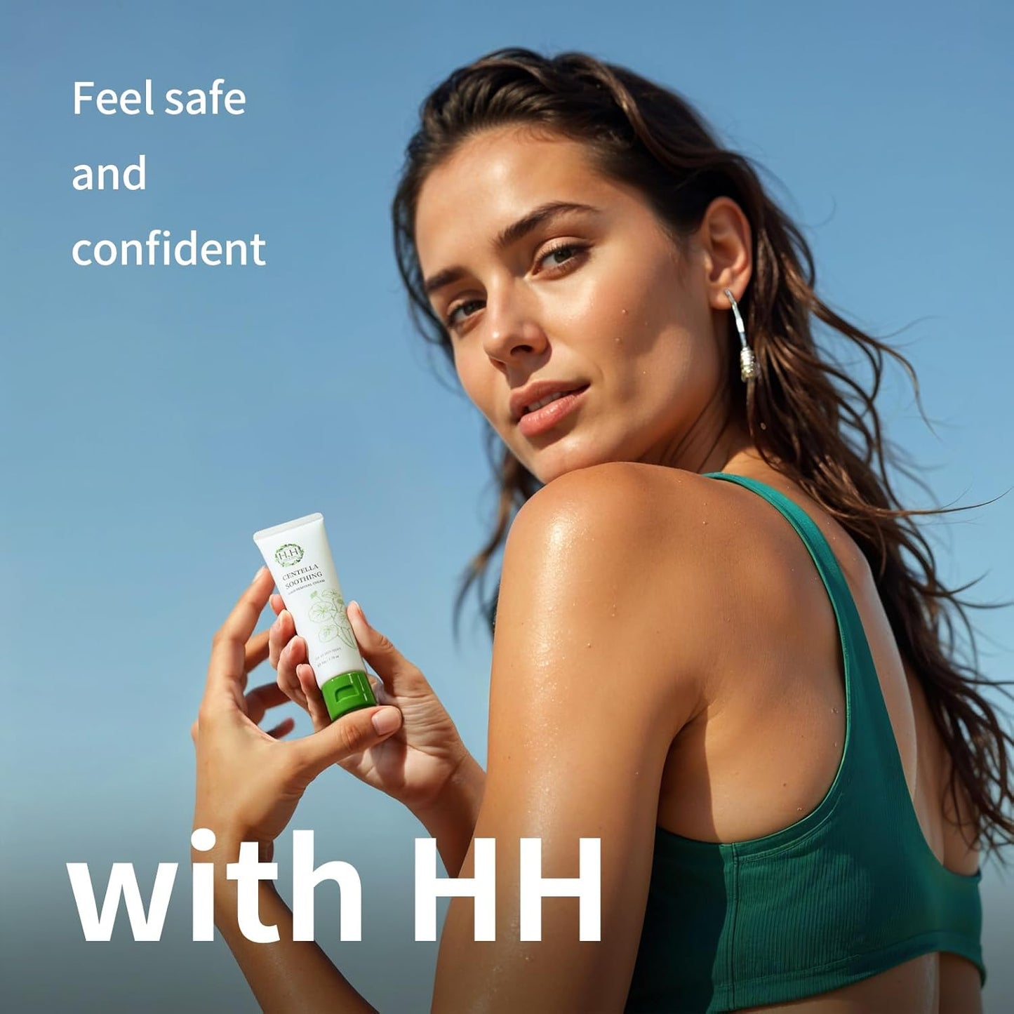 HH Herb&Health Intimate Hair Removal Cream for Women, Painless and Gentle, With Cica Extract, For Bikini and Sensitive Skin, Removes Short and Thick Hair