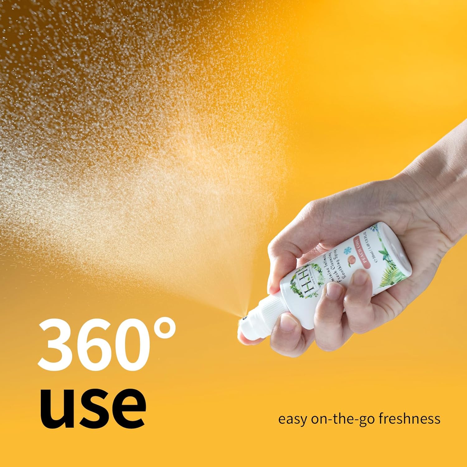 HH Herb & Health Feminine Deodorant Spray,pH 3.6 Intimate Mist for Odor Sweat Itch Dryness, Cool or Uncool, Natural Botanicals with Aloe Chamomile Oat, Alcohol Free for Sensitive Skin - Cooling Citrus